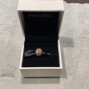 Pandora charm silver CZ nautical pave lights